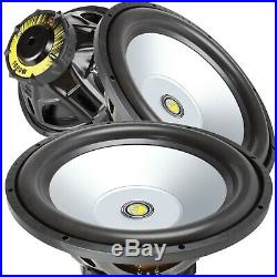 Pair of Gravity 15 Inch 3200 Watt Car Audio Subwoofer with 4 Ohm Power (2 Woofers)