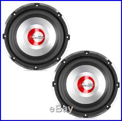Pair of Lanzar OPTI1032D 10 Inch Sub 650W Rms 2 Ohm Dual Vc Subwoofer