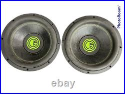 Pair of Used Warzone 12 Inch 3000 Watt Car Audio Subwoofer with 4 Ohm DVC Power
