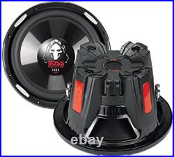 Phantom 12-Inch 2300 Watts 4 Ohm Dual Copper Voice Coal Car Audio Stereo Subwoof