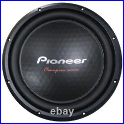 Pioneer Champion TS-A301S4 12 Inch 1600W Single 4 Ohm Subwoofer 12 SVC Sub
