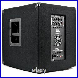 Powered 12 Inch Pro Audio/DJ Subwoofer Cabinet with Class D Amp 800 Watts