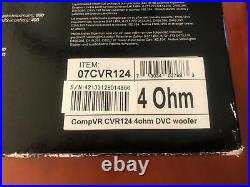 Rare! New In Box! Kicker CVR 12 Inch Subwoofer Dual 4 Ohm Voice Coils 07CVR124