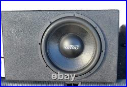 SUNDOWN 12 Inch Dual 2 Ohm Subwoofer In A Ported QPower Q BOMB BOX. Mint