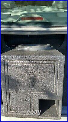 SUNDOWN 12 Inch Dual 2 Ohm Subwoofer In A Ported QPower Q BOMB BOX. Mint