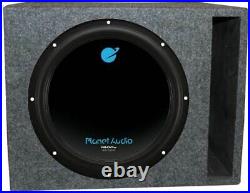 Single 12 Inch Car Subwoofer 1800W Subs & Box Ported Vented Enclosure DVC 4 Ohm