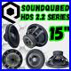 SoundQubed HDS2.2 Series 1200w Car Audio Subwoofer 15 Inch Dual 2 Ohm