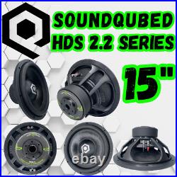 SoundQubed HDS2.2 Series 1200w Car Audio Subwoofer 15 Inch Dual 4 Ohm