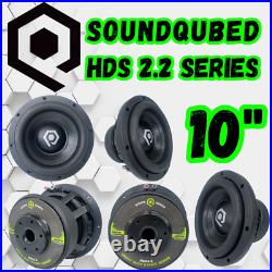 SoundQubed HDS2.2 Series 1200w Subwoofer 10 Inch Dual 4 Ohm