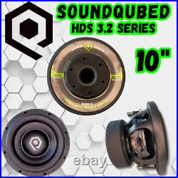 SoundQubed HDS3.2 Series 2400w Car Audio Subwoofer 10 Inch Dual 4 ohm