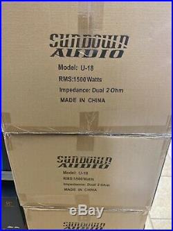 Sundown U18 18 inch D2 ohm subwoofer 1500 watts rms Car Audio