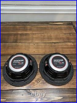 TWO KICKER 43CWRT102 CompRT Shallow Mount 10 inch 2ohm Subwoofer Black