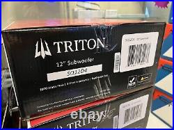 Triton Audio 12 Inch Subwoofer SQ12D4 Dual 4 Ohm Voice Coils
