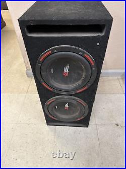 Two H7104S 1000W Max 10 inch HED Series 4 ohm Car Subwoofer
