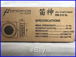 U-Dimension RM 210SL 10-Inch Subwoofer 25cm/10 300 RMS 450 WithPeak 2x2Ohm