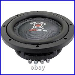 Warzone 12 Inch 1500 Watt Car Audio Shallow Subwoofer with 4 Ohm DVC Power (Four)